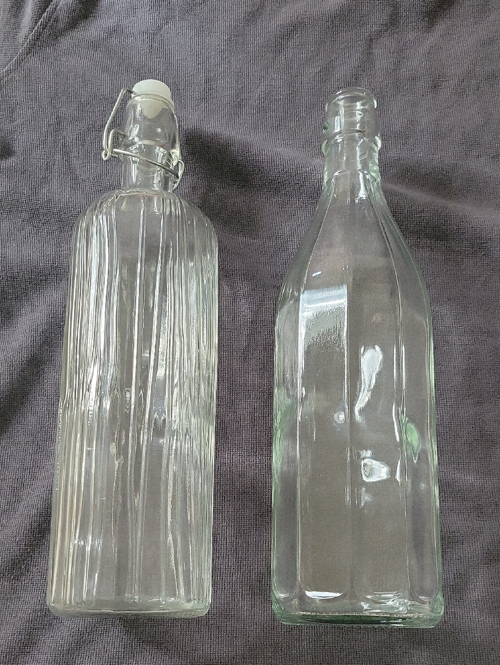 Clear Glass Bottle Set